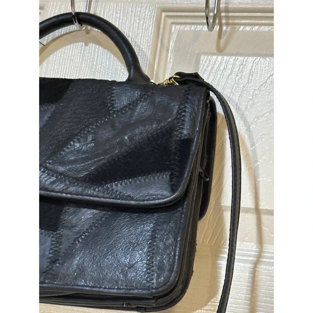 Vintage‎ Black Patchwork Purse